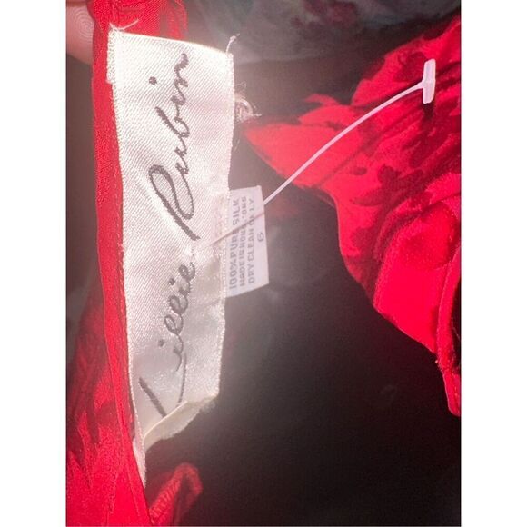 Beautiful women Vintage 1980s red with black Polka Dots | Made in HONG KONG by L - Picture 8 of 9